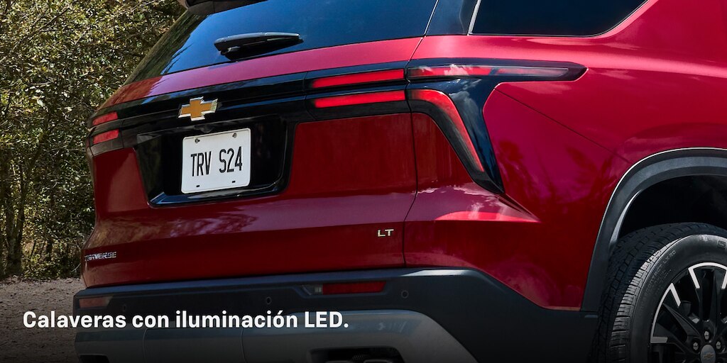 Nueva Chevrolet Traverse 2024, camioneta familiar para 7 u 8 pasajeros con faros calaveras tecnología LED