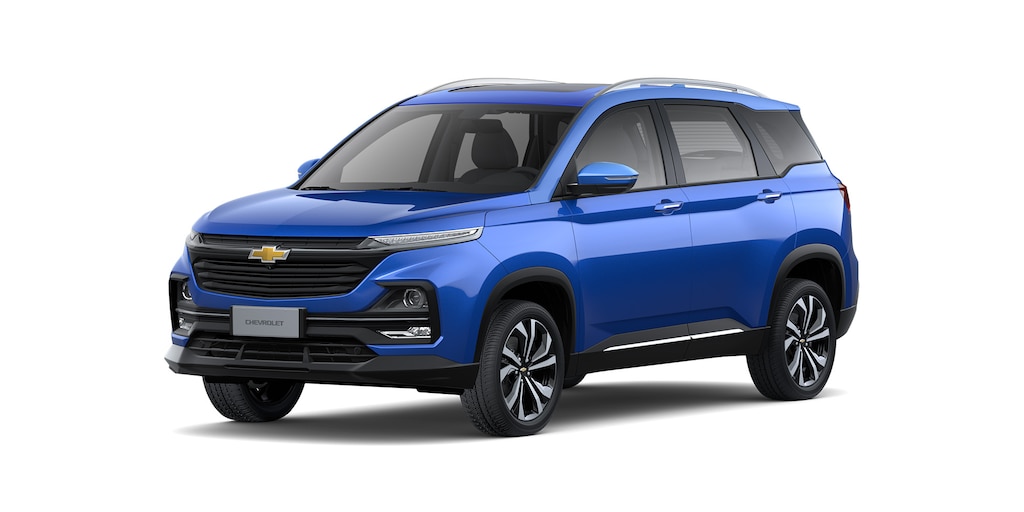 Nueva SUV Chevrolet Captiva 2025, tu camioneta familiar favorita en color azul royal