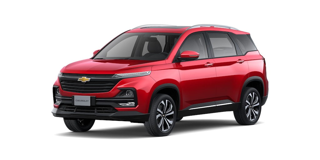Nueva SUV Chevrolet Captiva 2025, tu camioneta familiar favorita en color rojo