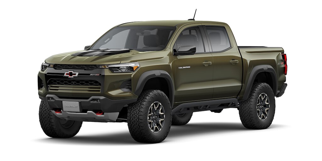 Camioneta todoterreno 4x4 Chevrolet Colorado ZR2 2025 en color verde